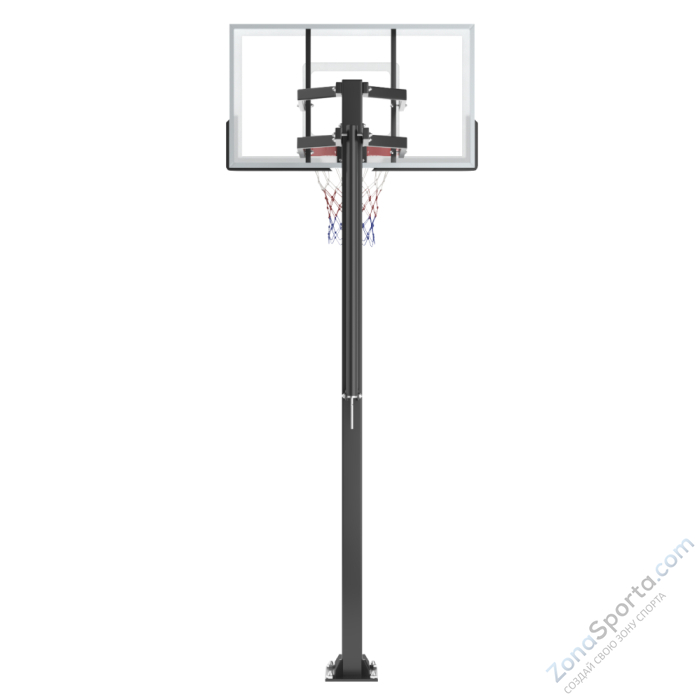 Баскетбольная стойка стационарная UNIX Line B-Stand-TG 54x32 R45 H230-305 см BSTSSTPR305_54TGBK