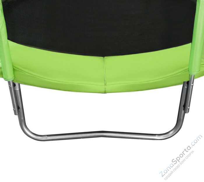 Батут Arland 8FT с внешней страховочной сеткой и лестницей (Light green)