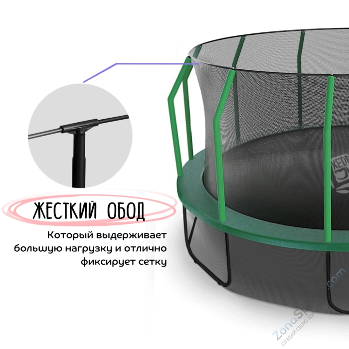 Батут с защитной сеткой KedaJump Jumpinator 16FT