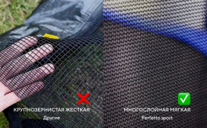 Батут с защитной сеткой Perfetto Sport Activity 14 диаметр 4,3 м зелёный