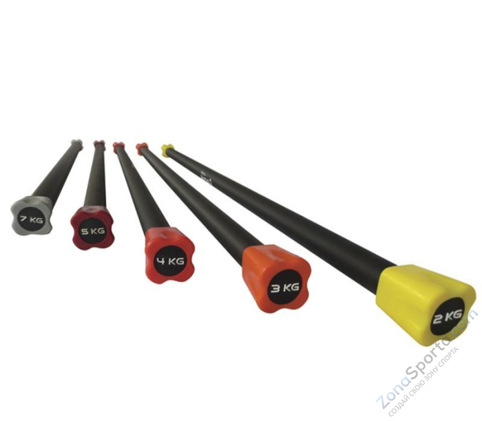 Бодибар 7кг, наконечник черный Fitex FTX-1137-7kg