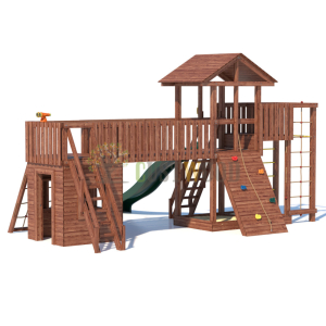 Детская деревянная игровая площадка для улицы дачи CustWood Active 12