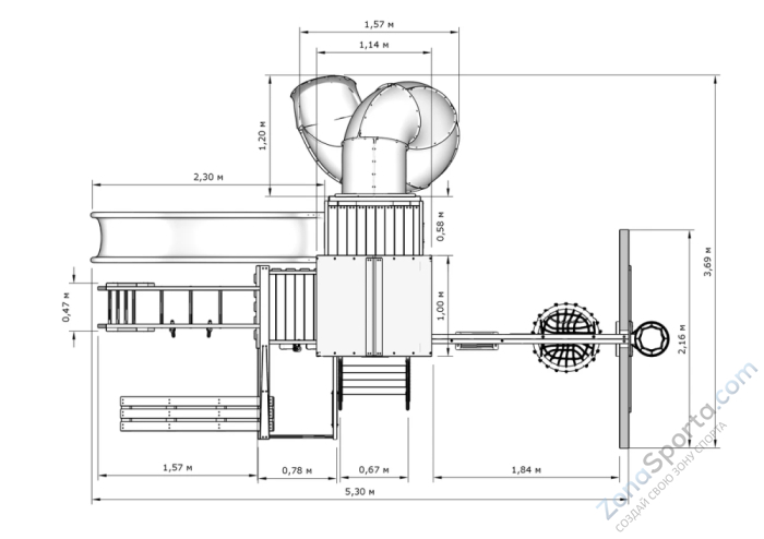 Детская игровая площадка IgraGrad X4