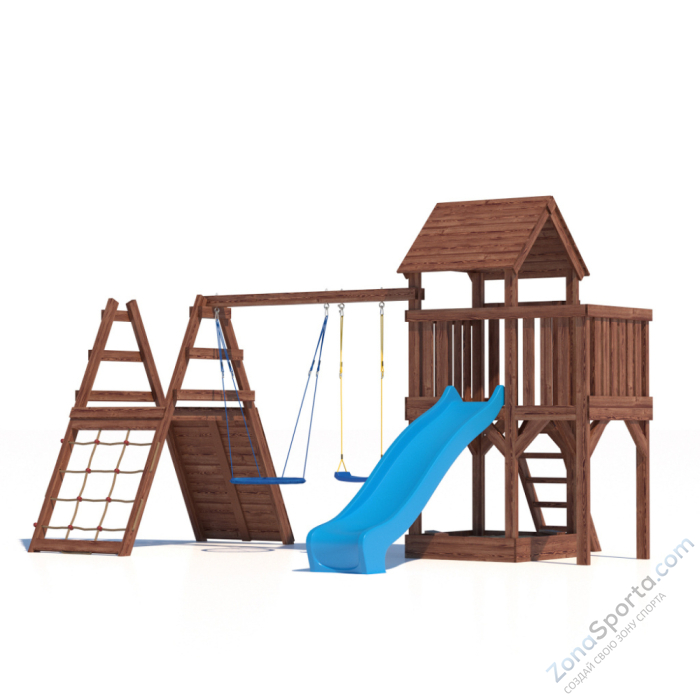 Детская площадка CustWood Scout SC8 с деревянной крышей