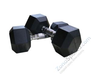 Гантели гексагональные 2 шт. по 32.5 кг DFC DB001-32.5