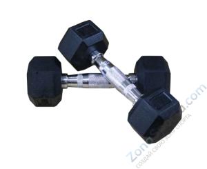 Гантели гексагональные 2 шт. по 45 кг DFC DB001-45