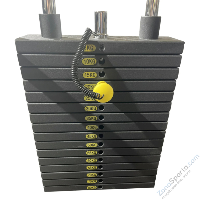 Грузовой стек для блочных тренажеров на 80 кг DEXsport