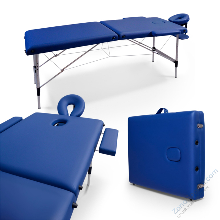 Массажный стол Unix Master 2 Section Blue