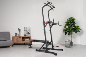 Турник/пресс/брусья со скамьей Unix Fit Power Tower 150P